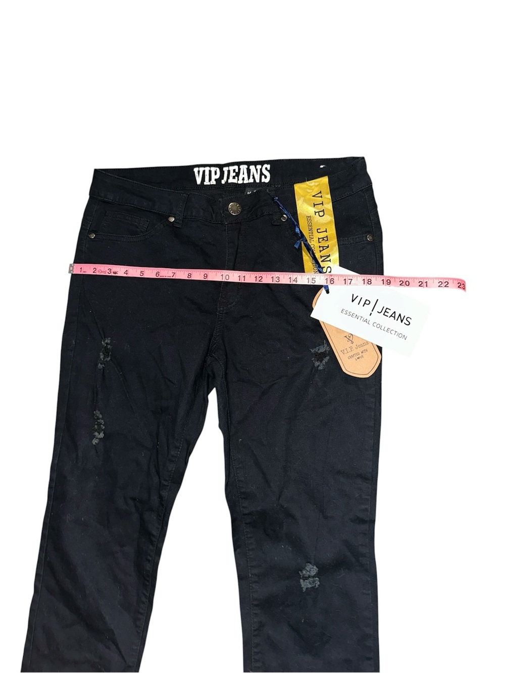NWT VIP Black Skinny Jeans with Branded Waistband - Picture 6 of 13